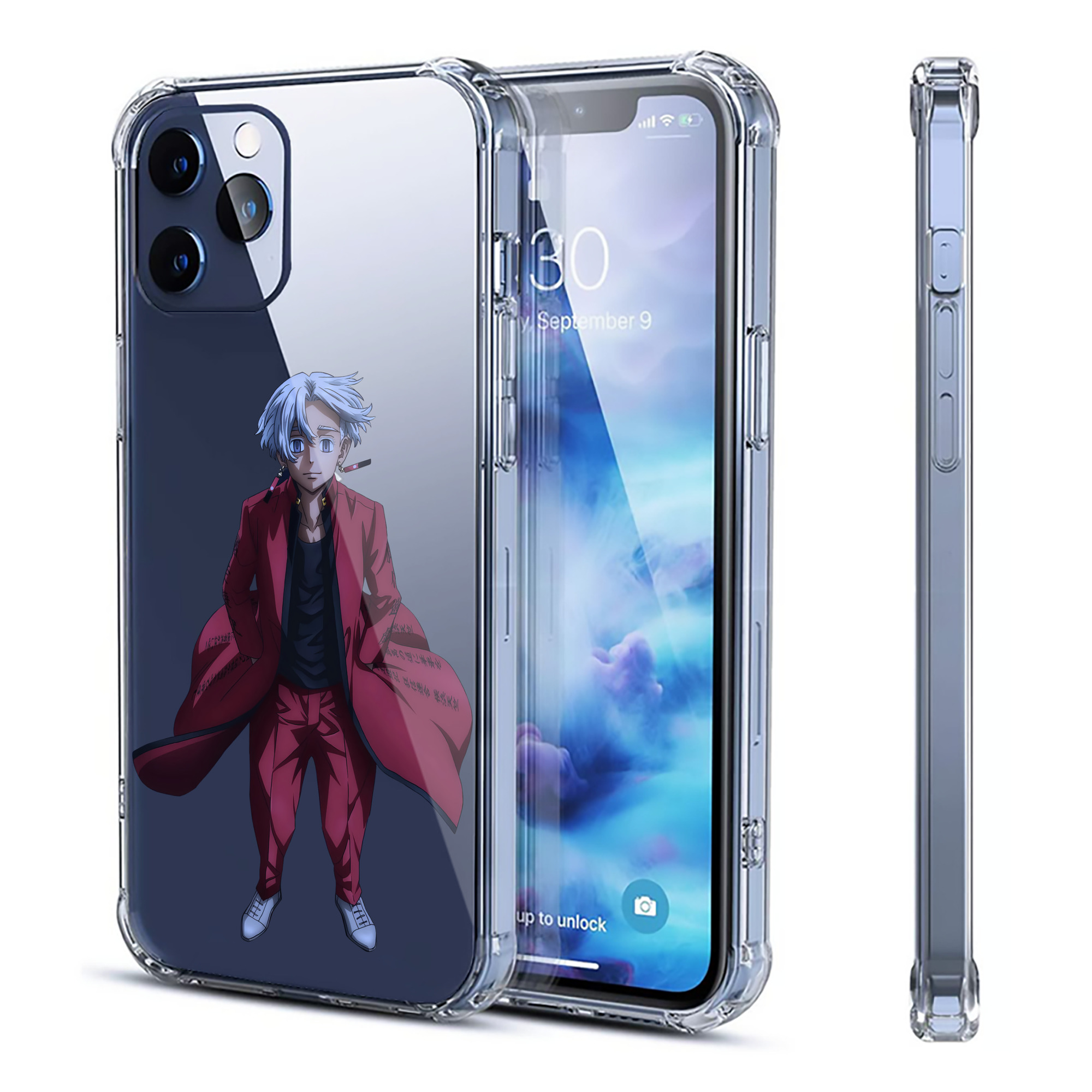 （画像用） 東京リベンジャーズ Tokyo Revengers 【iPhone 12シリーズ対応】透明スマホケース（クリアソフトケース）